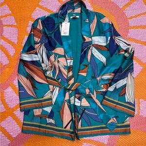 Floral Teal Women's Jacket